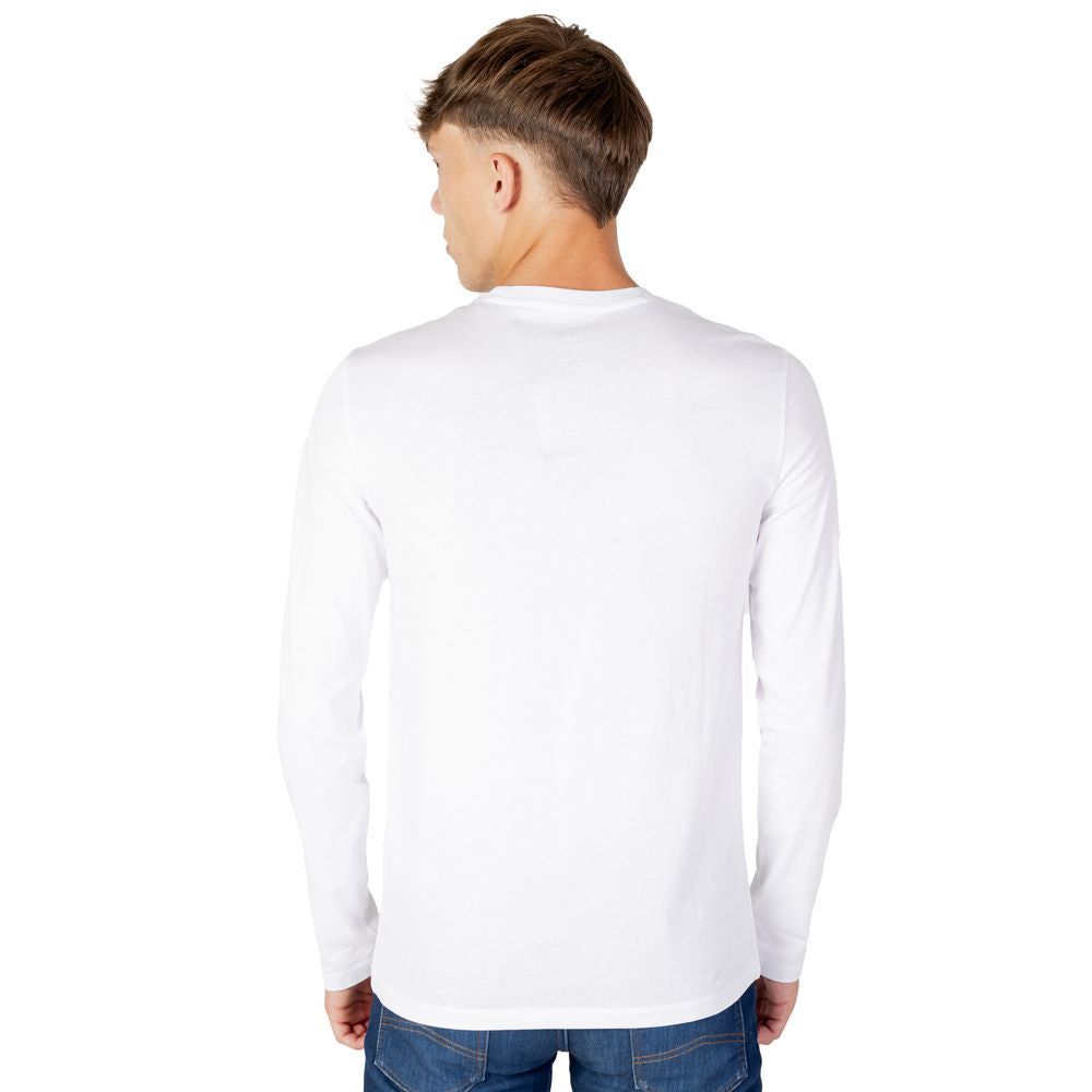 Armani Exchange White Cotton Long Sleeve