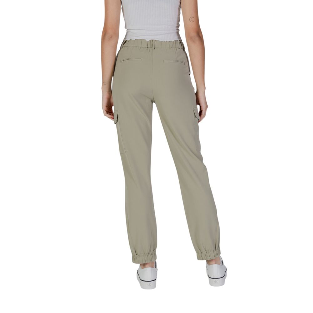 B.Young Green Polyester Pant