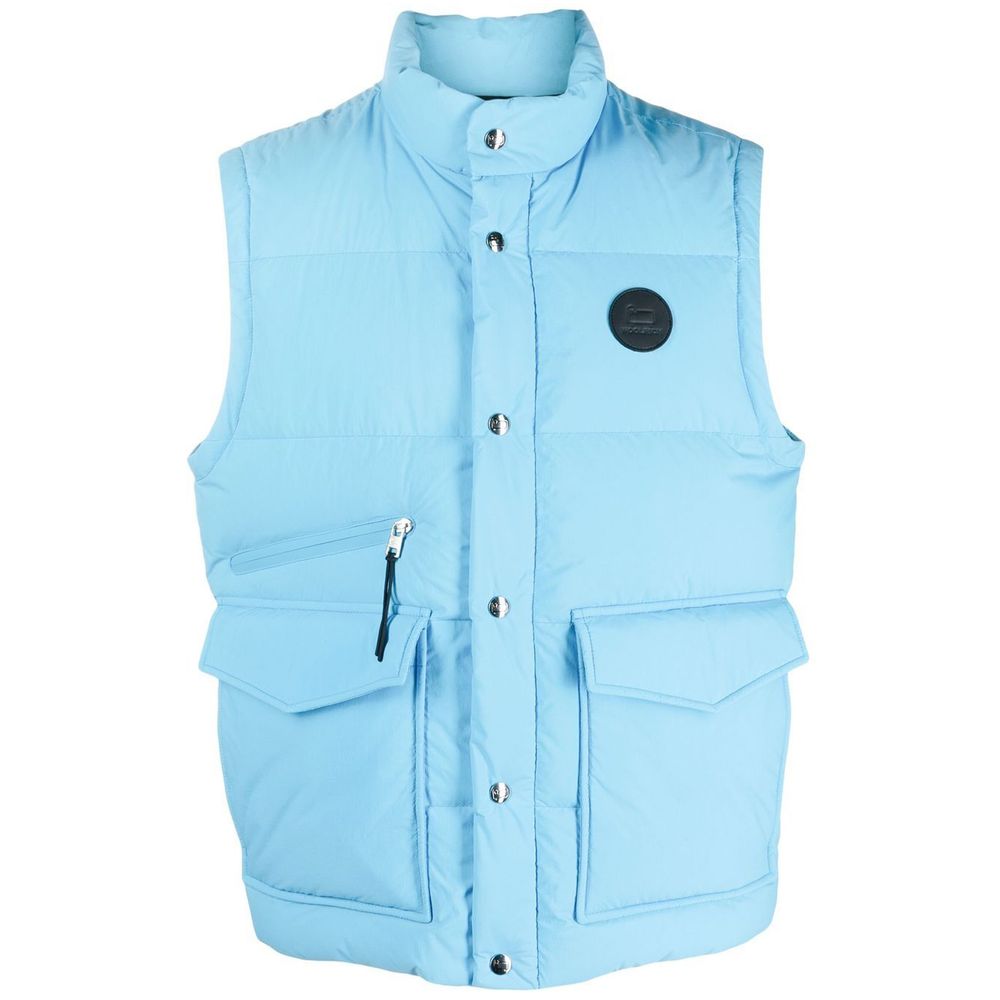 Woolrich Blue Polyester Men Vest