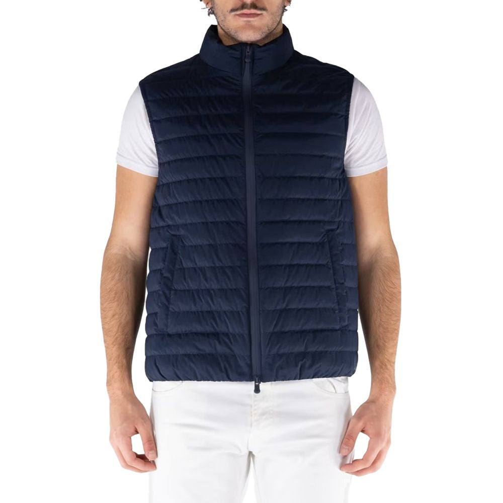 People Of Shibuya Blue Polyester Men's Vest