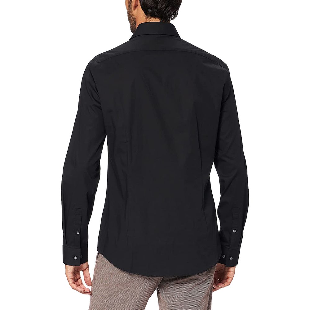 Calvin Klein Black Cotton Dress Shirt