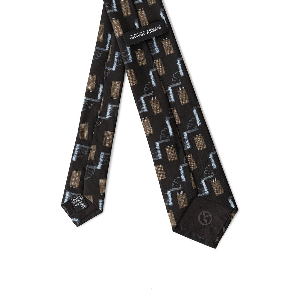 Giorgio Armani Black Silk Ty