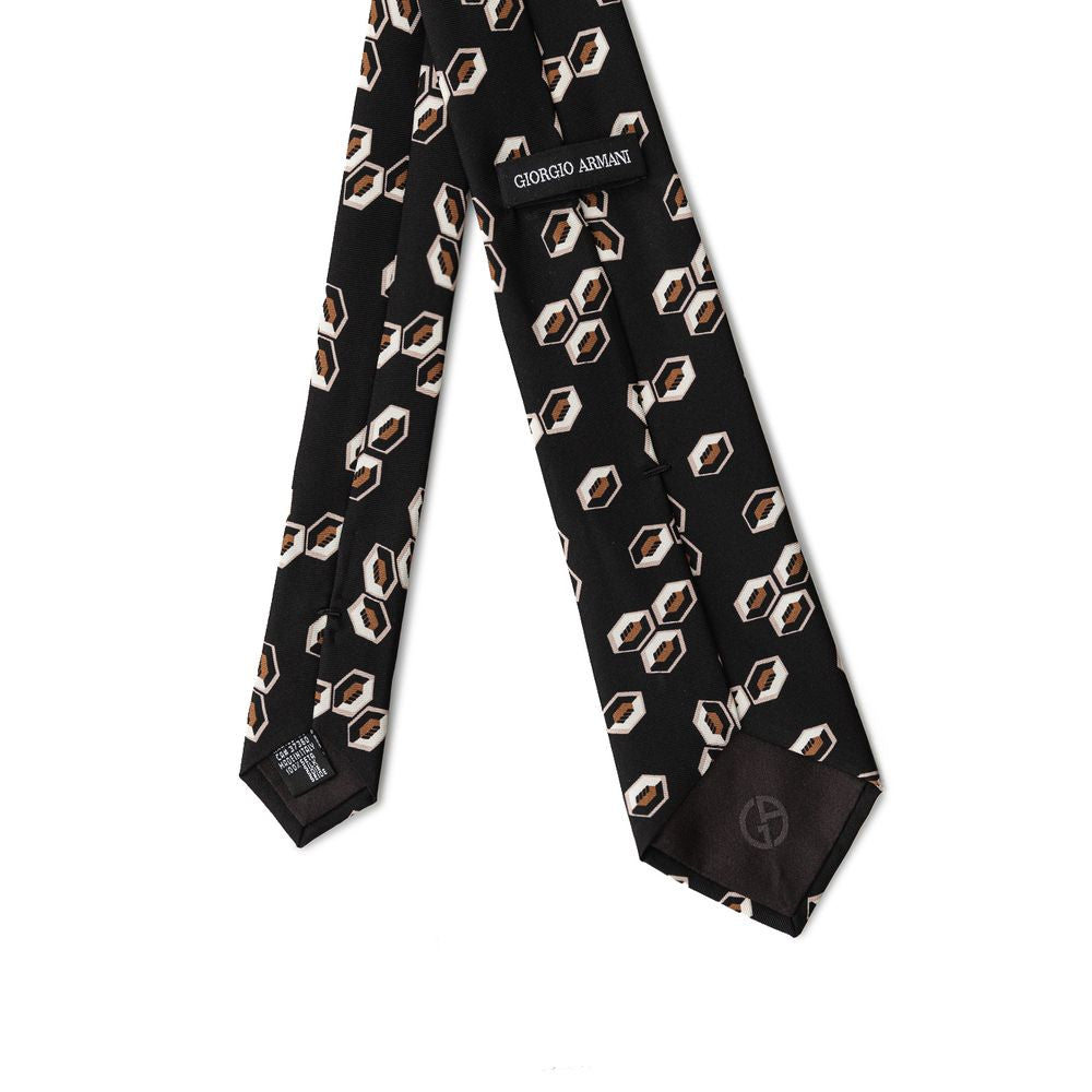 Giorgio Armani Black Silk Ty