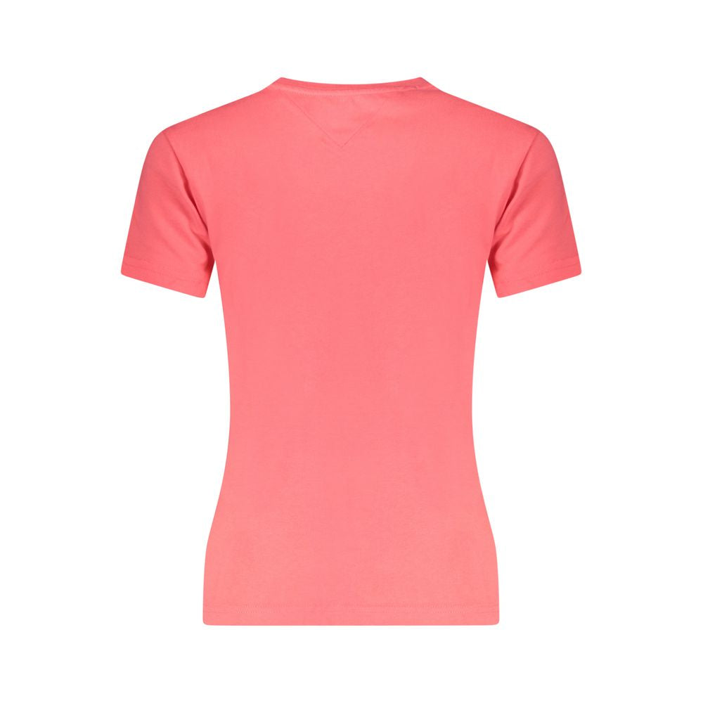 Tommy Hilfiger Pink Cotton Women T-Shirt
