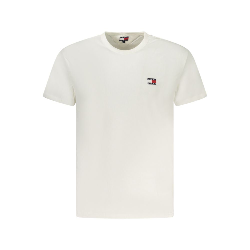 Tommy Hilfiger White Cotton Men T-Shirt