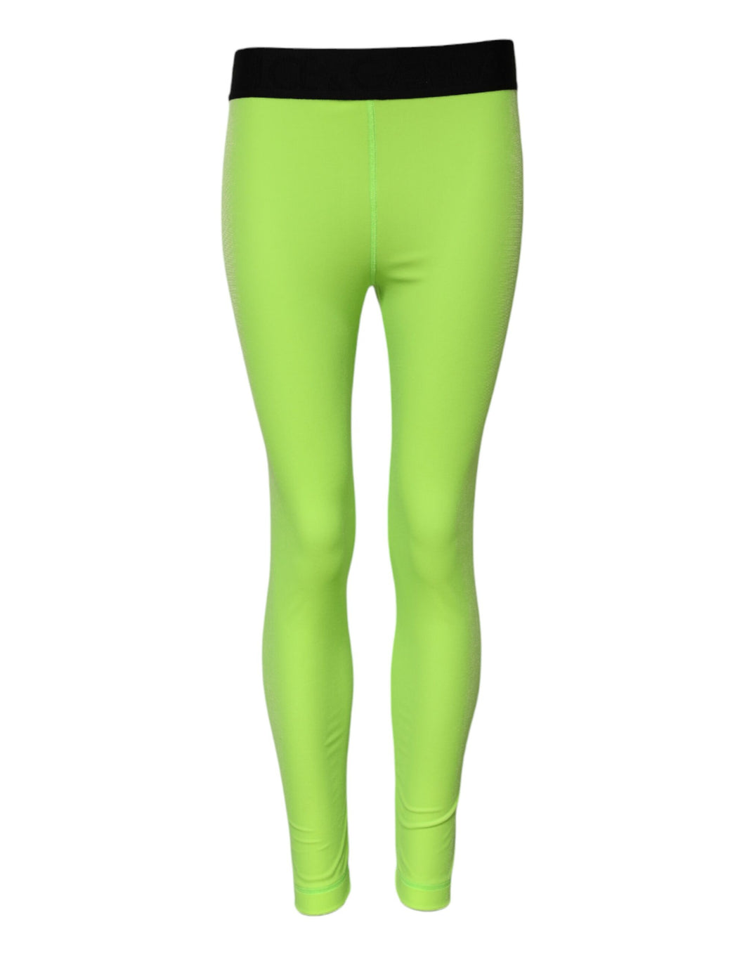 Dolce & Gabbana Green Nylon Slim Fit Leggings Pants