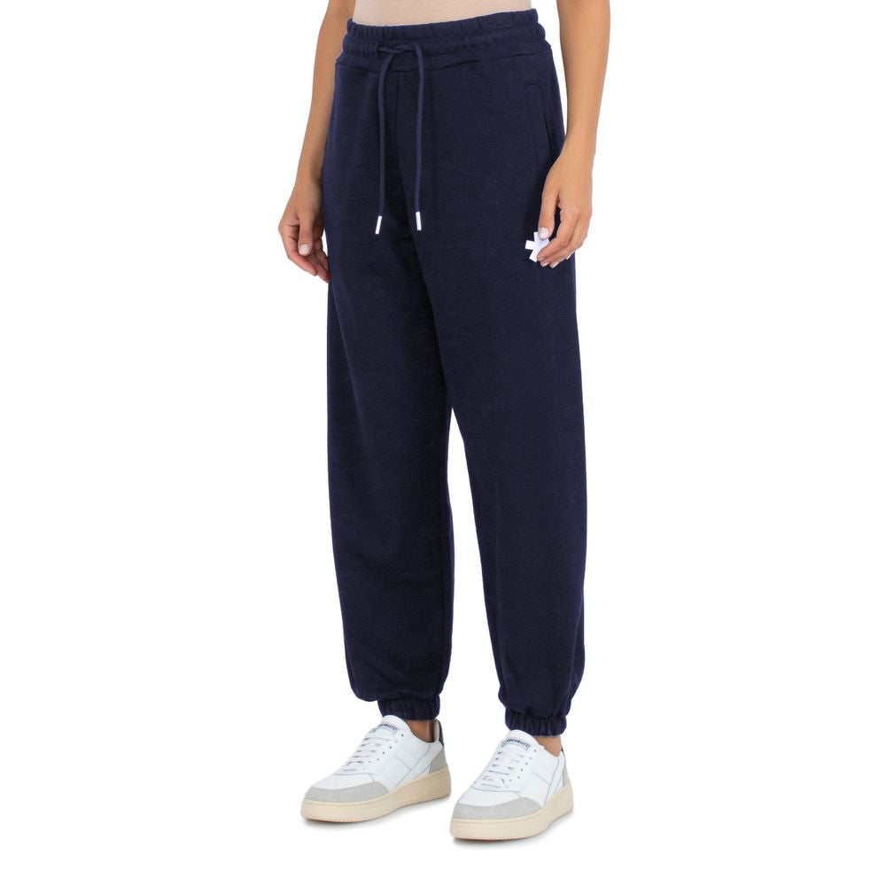 Comme Des Fuckdown Blue Cotton Women Sweatpants