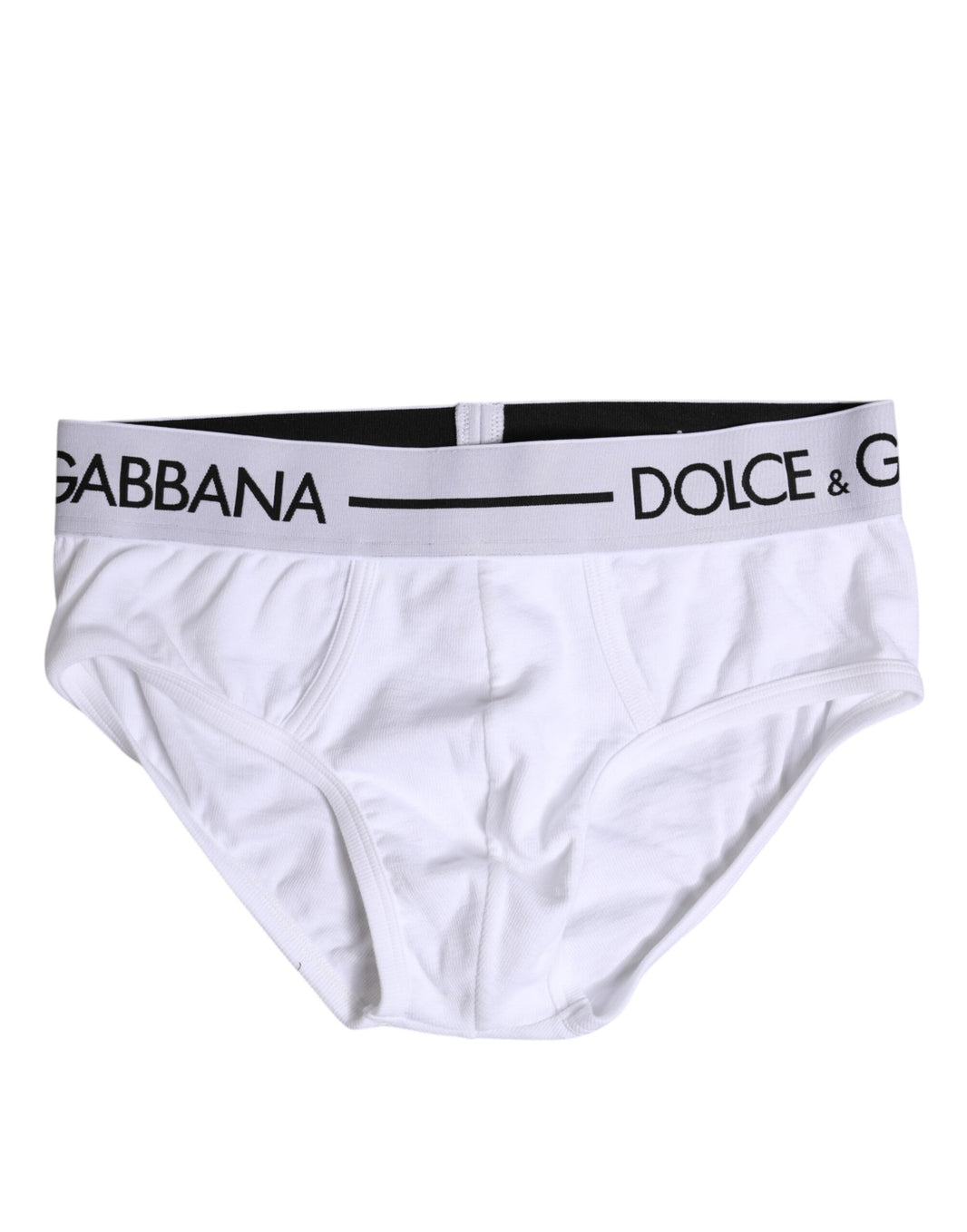Dolce & Gabbana White Cotton Stretch Regular Brief Underwear