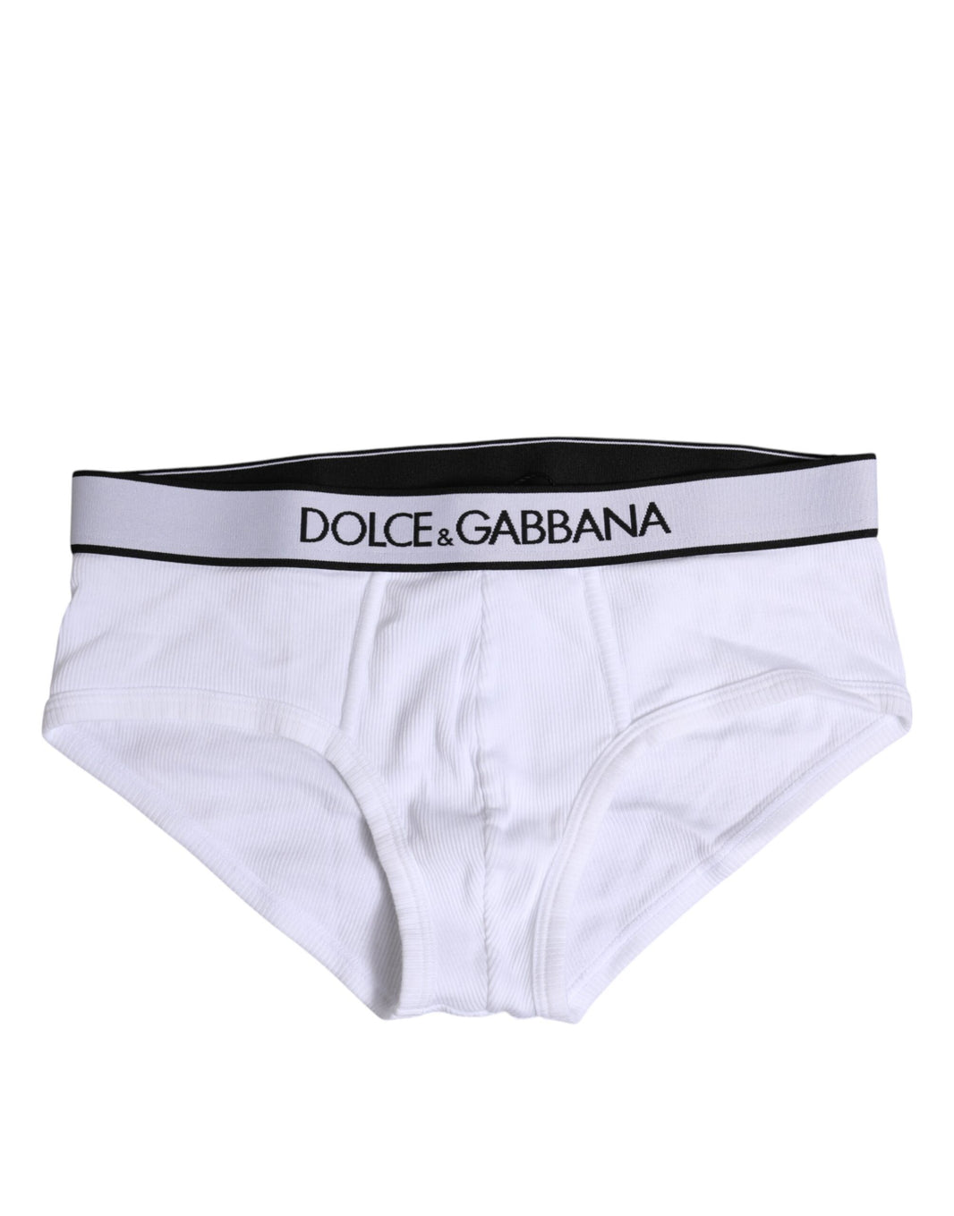 Dolce & Gabbana White Cotton Stretch Regular Brief Underwear