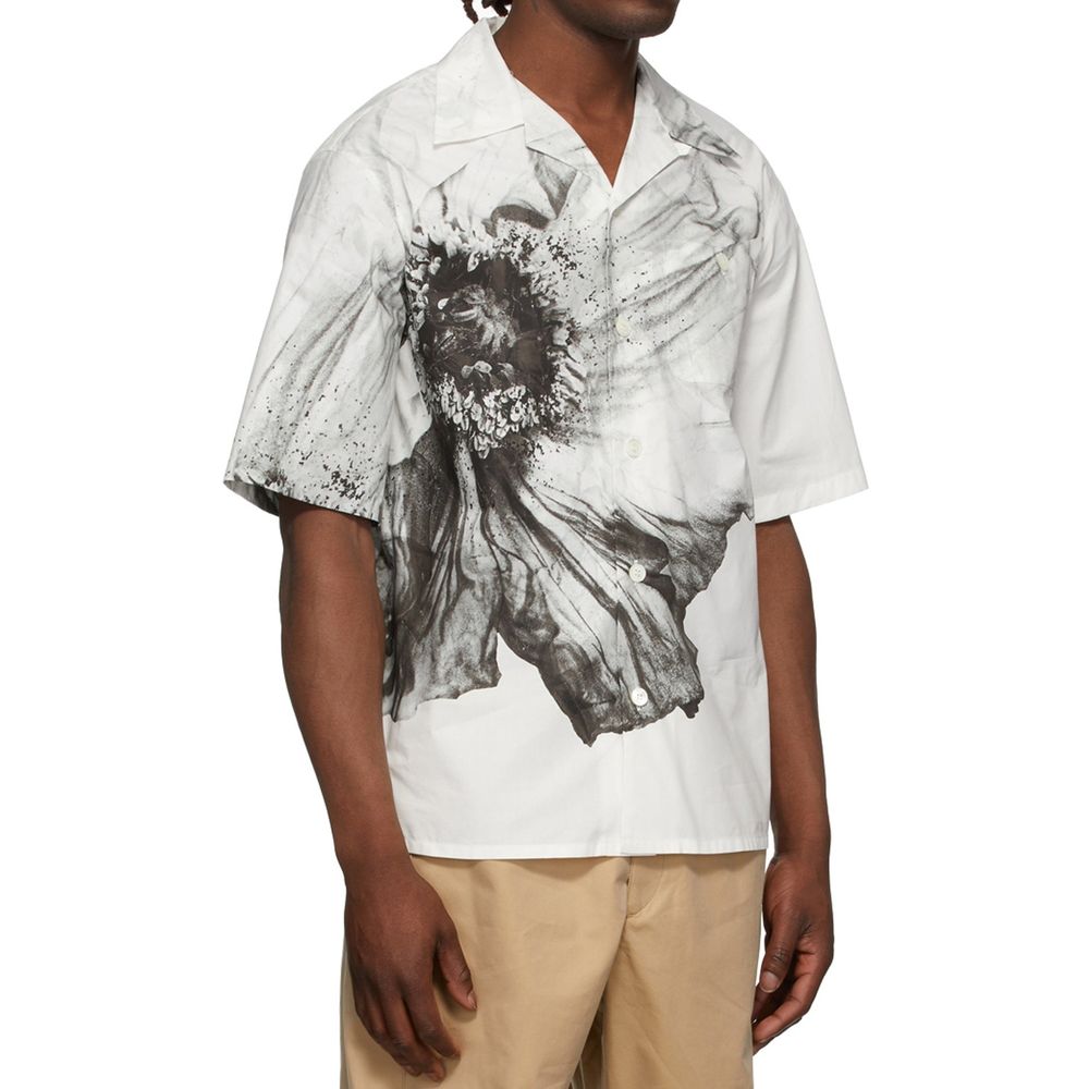 Alexander McQueen White Cotton Shortsleeve Shirt