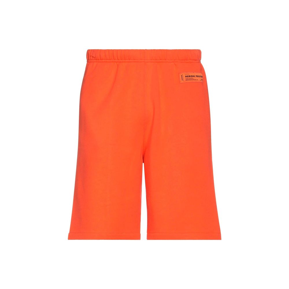 Heron Preston Orange Cotton Shorts