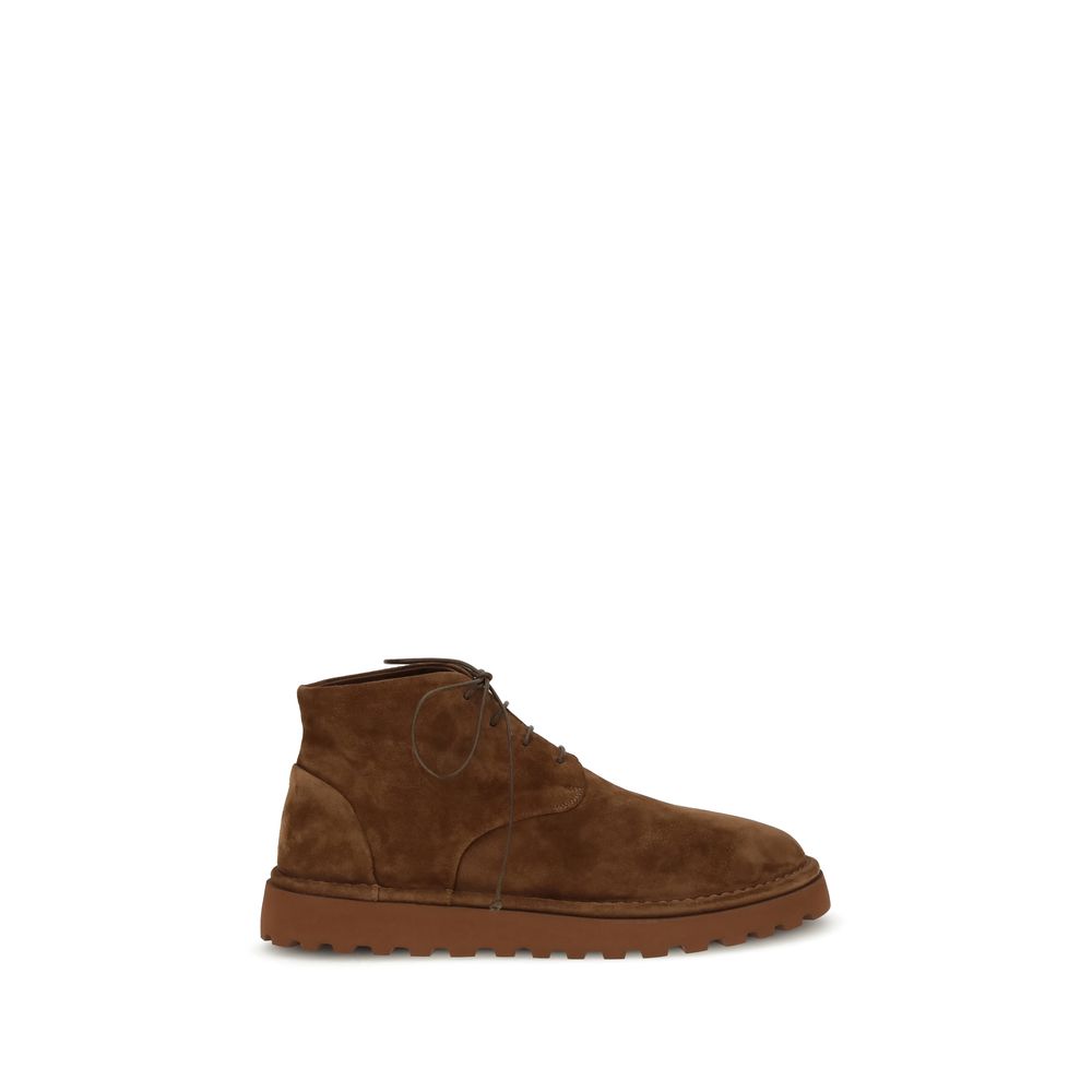 Marsell Brown Calf Leather Bos Taurus Lace-Up Boots