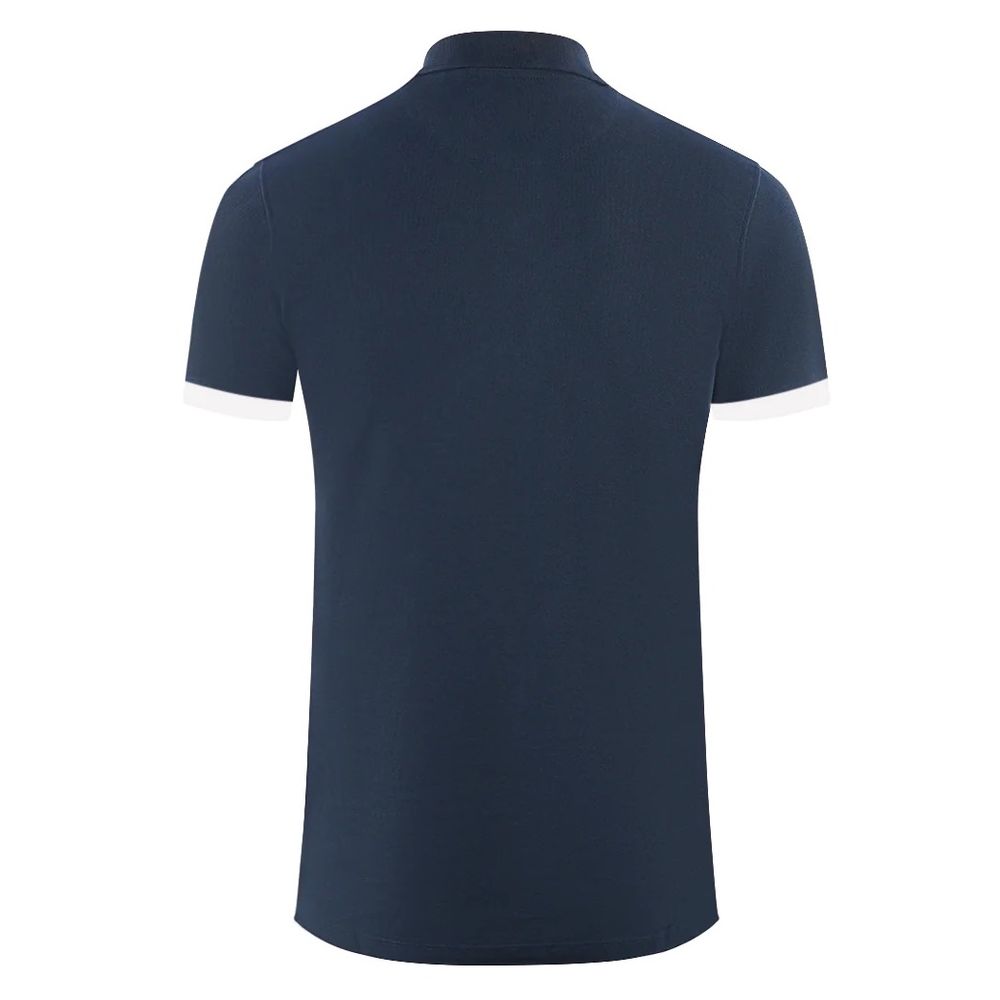Aquascutum Blue Cotton Polo Shirt