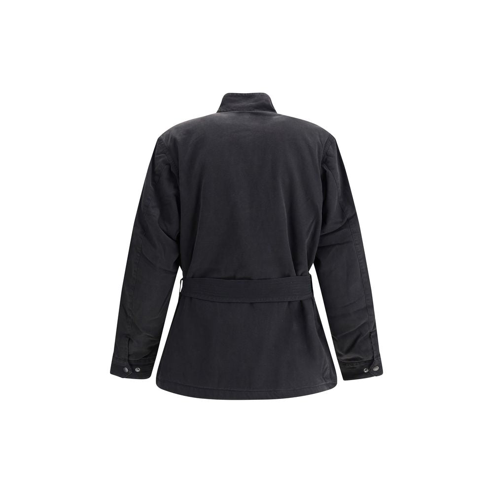 Barbour International Black Cotton Coat