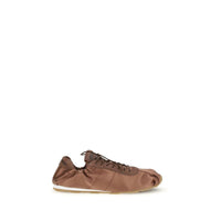 Miu Miu Brown Viscose Sneakers by Miu Miu