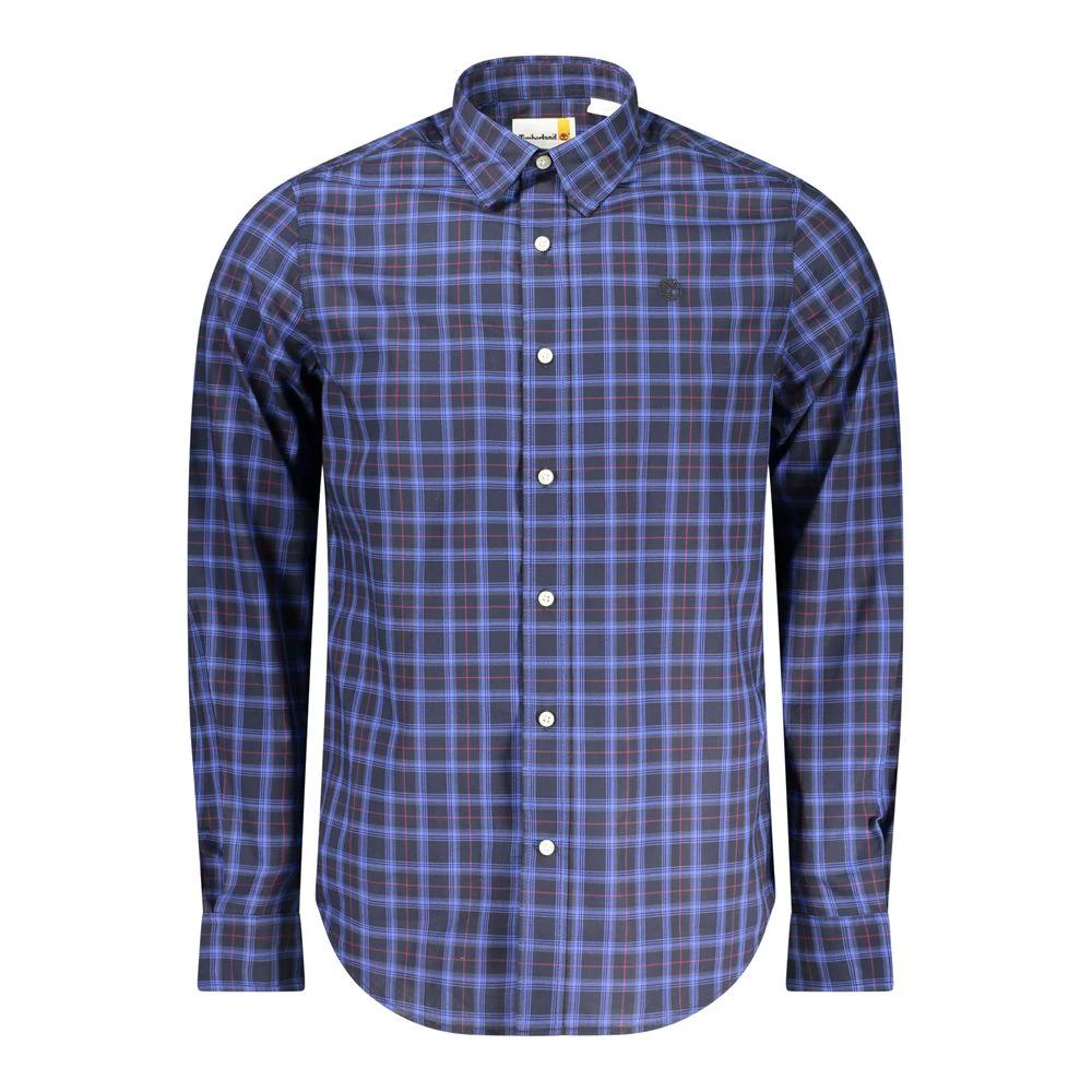 Timberland Blu Cotton Men Shirt by Timberland