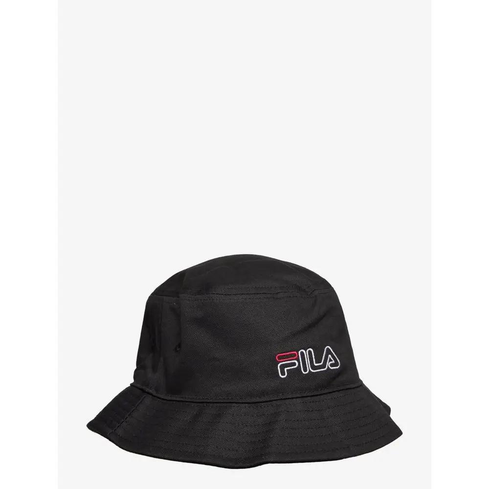 Fila Black Cotton Bucket Hat by Fila