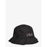 Fila Black Cotton Bucket Hat by Fila