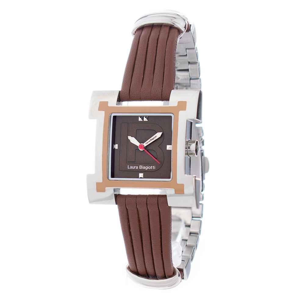 Laura Biagiotti Brown Leather Lining Dress Watch