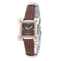 Laura Biagiotti Brown Leather Lining Dress Watch