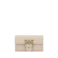 PINKO Beige Calf Leather Bos Taurus Wallet by PINKO