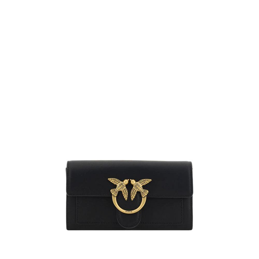 PINKO Black Calf Leather Bos Taurus Wallet by PINKO