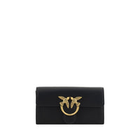 PINKO Black Calf Leather Bos Taurus Wallet by PINKO