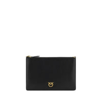 PINKO Black Calf Leather Bos Taurus Shoulder Bag by PINKO