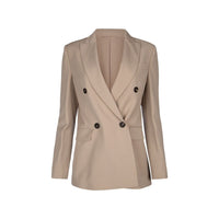 Brunello Cucinelli Beige Virgin Wool Coat