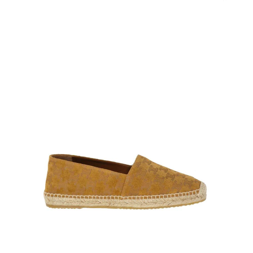 Celine Brown Calfskin Espadrilles by Celine