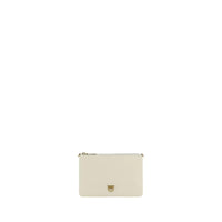 PINKO Beige Calf Leather Bos Taurus Shoulder Bag by PINKO