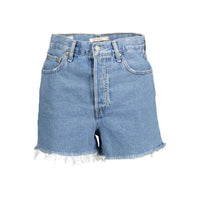 Levi's Light Blue Denim Shorts by Levi's