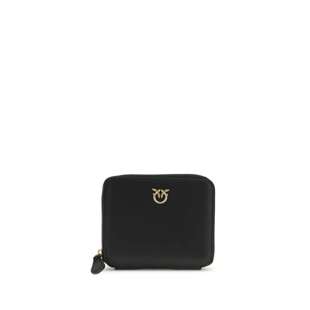 PINKO Black Calf Leather Bos Taurus Wallet by PINKO