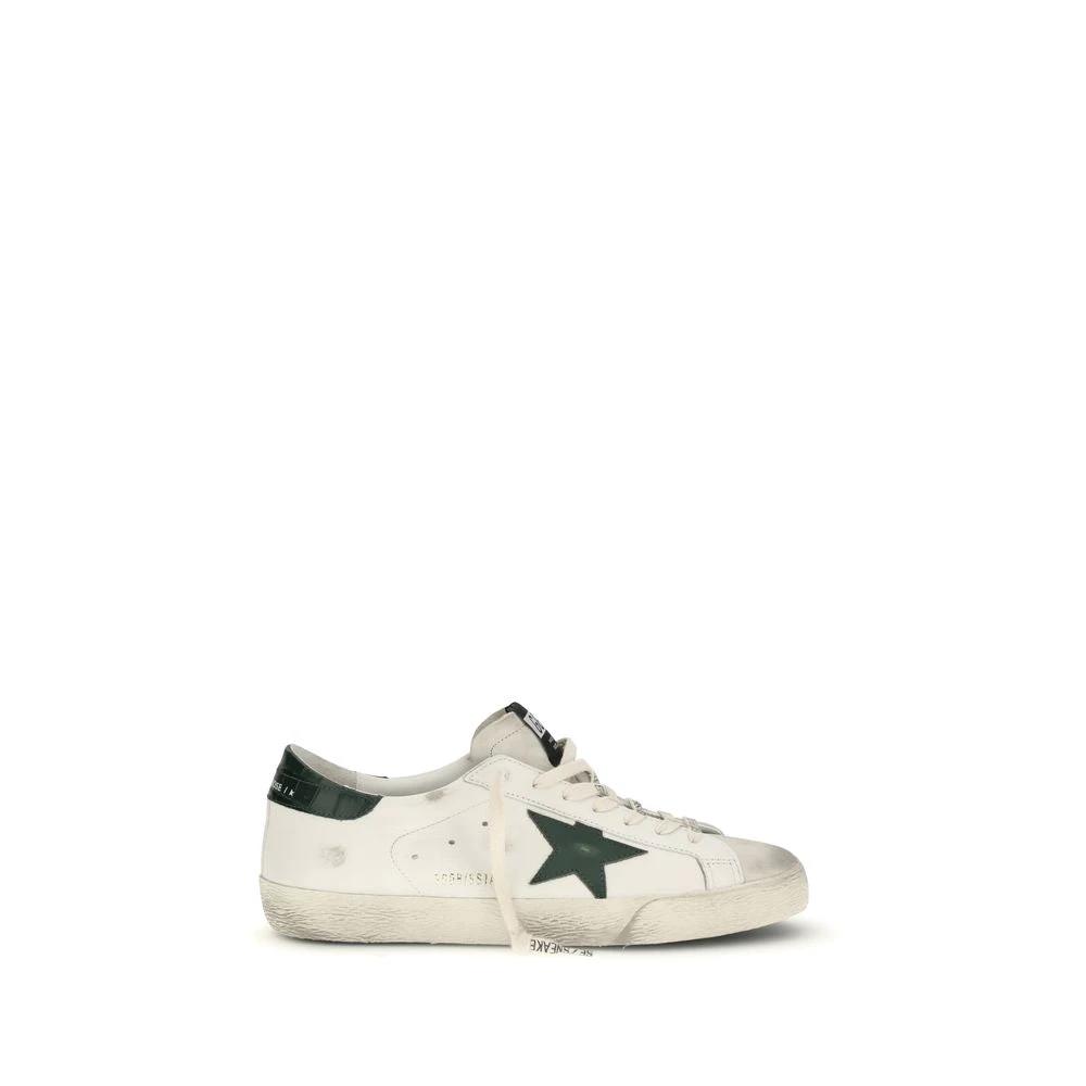 Golden Goose White Calf Leather Bos Taurus Low Top Sneakers by Golden Goose