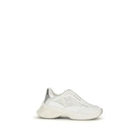 PINKO White Calf Leather Bos Taurus Chunky Sneakers by PINKO