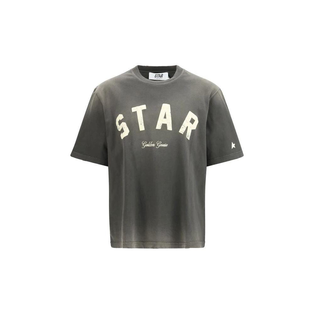 Golden Goose Gray Cotton T-Shirt by Golden Goose