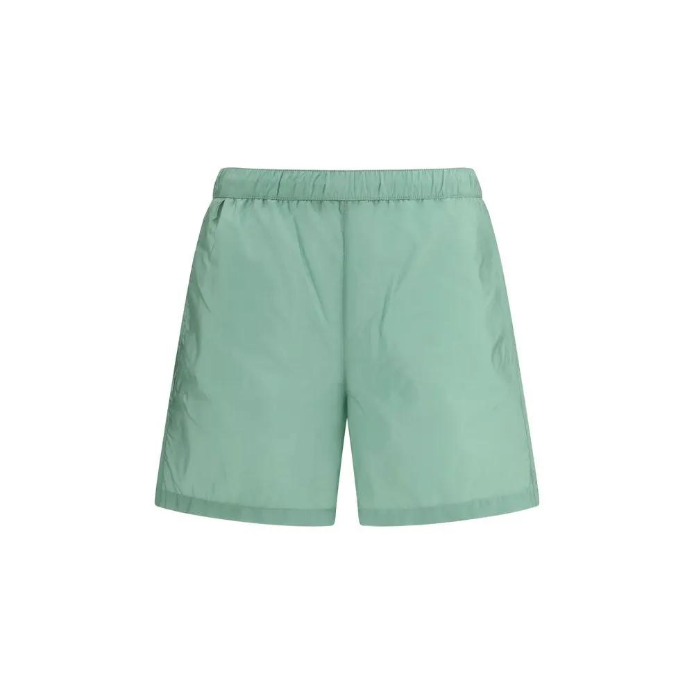 Prada Bicolor Recycled Polyamide Shorts by Prada