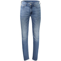 Calvin Klein Blu Cotton Men's Slim-Taper Jean