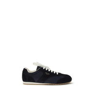 Prada Blue Calf Leather Bos Taurus Athletic Sneakers by Prada