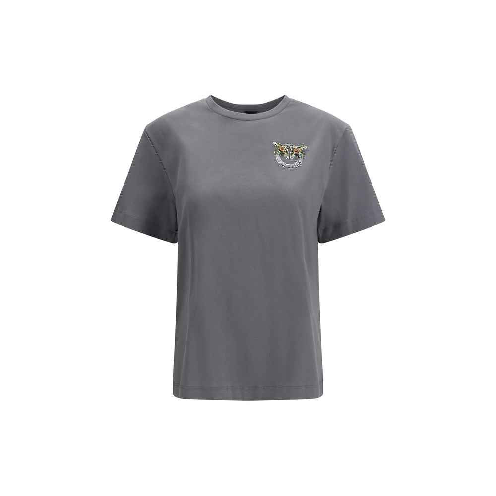 PINKO Gray Cotton T-Shirt