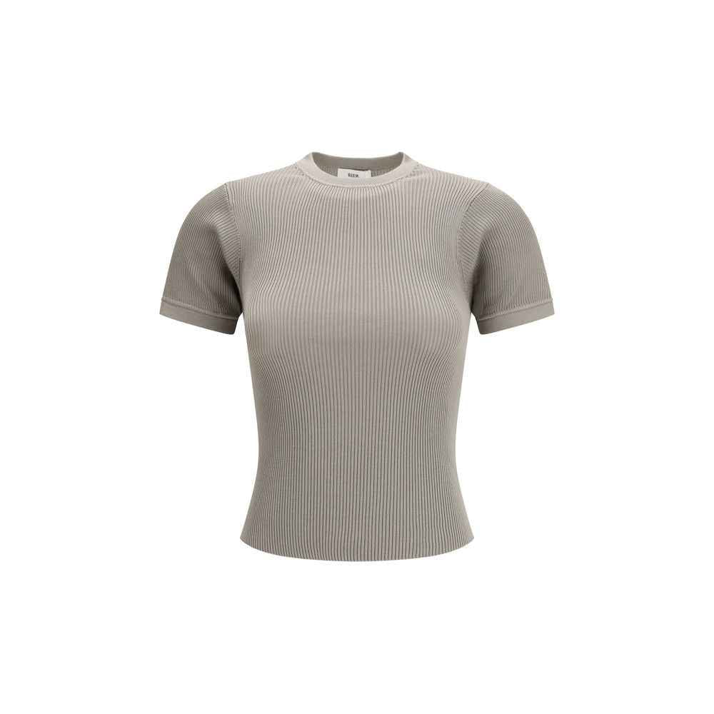 RIER Beige Silk T-Shirt