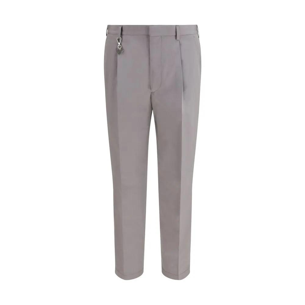 Prada Gray Cotton Dress Pants by Prada