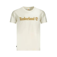 Timberland Beige Cotton Men T-Shirt by Timberland