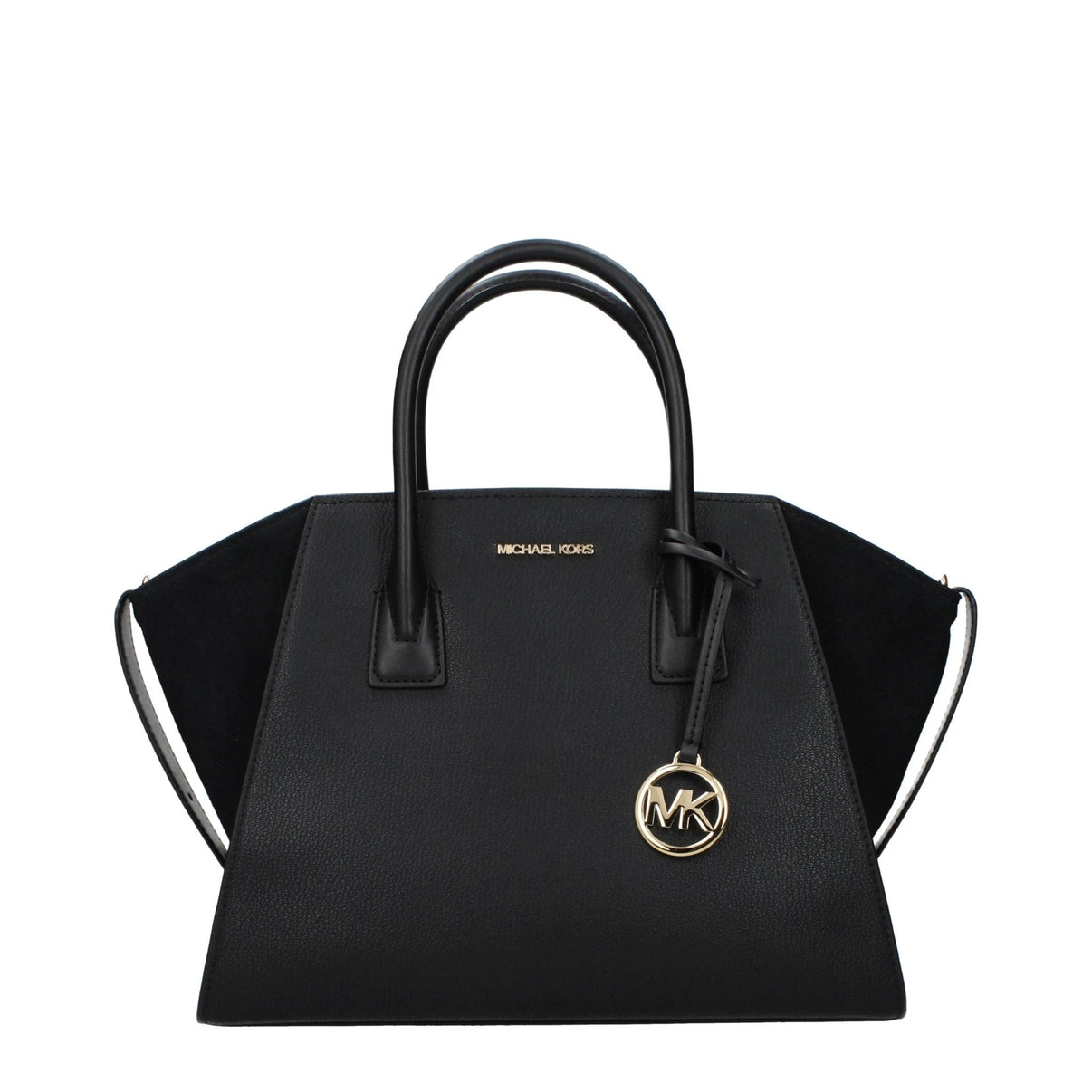 Michael Kors Black Leather Handbag by Michael Kors