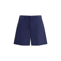 Prada Blue Cotton Bermuda Shorts by Prada