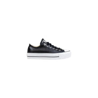 Converse Black Leather Low Top Sneakers by Converse