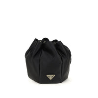 Prada Black Silk Backet Bag