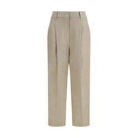 Brunello Cucinelli Beige Linen Casual Pants