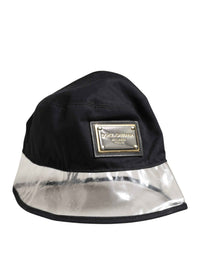 Dolce & Gabbana Black Cotton Plastic Fisherman Bucket Capello Hat