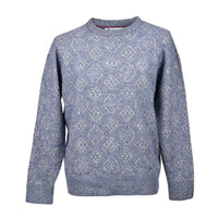 Brunello Cucinelli Blue Leather Sweatshirt